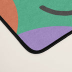 Colorful happy smiling face pattern Desk Mat Gallery Image 4