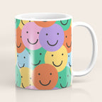 Colorful happy smiling face pattern Coffee Mug Gallery Image 1
