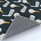 Golf Pattern (Black) Rug Gallery Image 4
