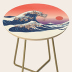 The Great Wave of Dachshunds Side Table Gallery Image 2