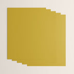 Mid Century Mod Mustard Yellow Solid Wrapping Paper Gallery Image 3