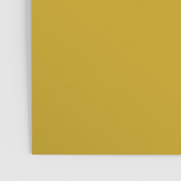 Mid Century Mod Mustard Yellow Solid Poster Gallery Image 3