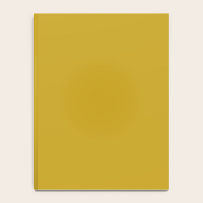 Mid Century Mod Mustard Yellow Solid Notebook Gallery Image 4
