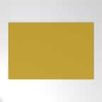 Mid Century Mod Mustard Yellow Solid Welcome Mat Gallery Image 1