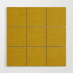 Mid Century Mod Mustard Yellow Solid Wood Wall Art Gallery Image 1