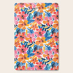 Tropical watercolor flower nature art pattern Cutting Board Gallery Image 1
