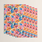 Tropical watercolor flower nature art pattern Wrapping Paper Gallery Image 3