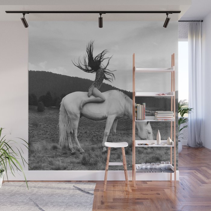 WILD HORSE GIRL Wall Mural Gallery Image 1