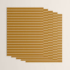 Dashed Lines (Golden Brown) Wrapping Paper Gallery Image 3