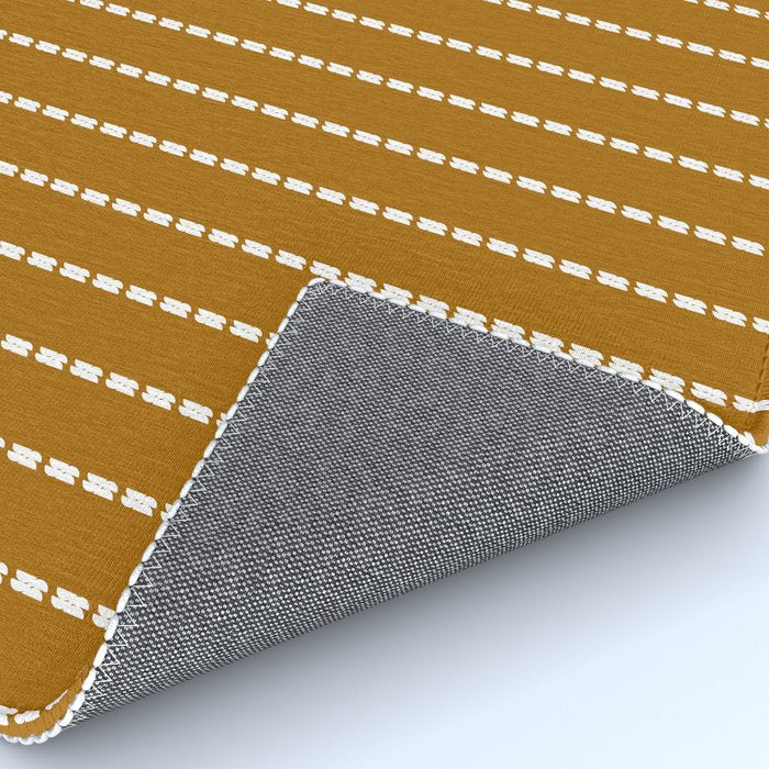 Dashed Lines (Golden Brown) Rug Gallery Image 4