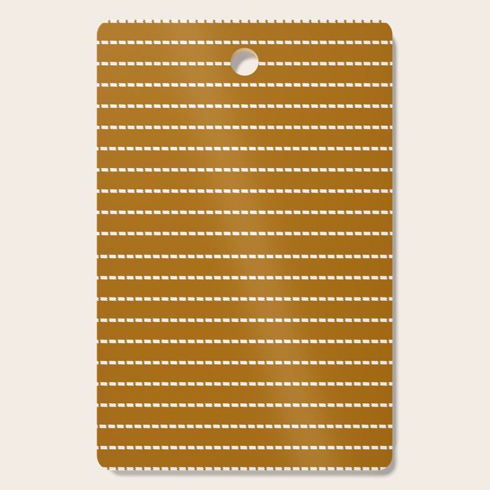 Dashed Lines (Golden Brown) Cutting Board Gallery Image 1