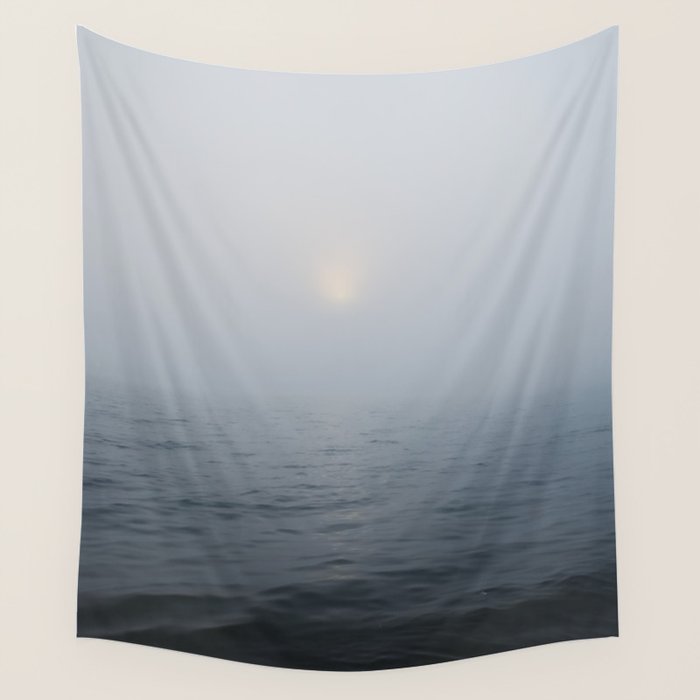 Solitude x Michigan photograph blue periwinkle water travel photo Wall Tapestry Gallery Image 4