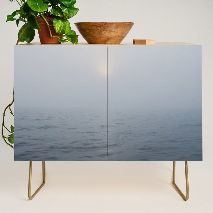 Solitude x Michigan photograph blue periwinkle water travel photo Credenza Gallery Image 1