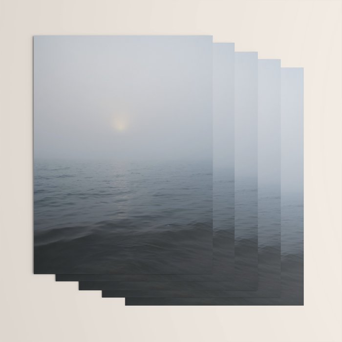 Solitude x Michigan photograph blue periwinkle water travel photo Wrapping Paper Gallery Image 3