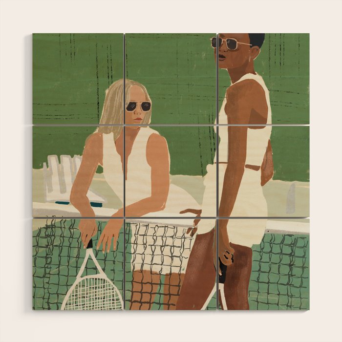Tennis Wood Wall Art