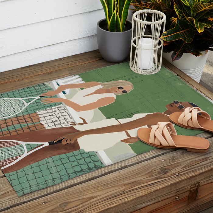 Tennis Outdoor Rug Gallery Image 2