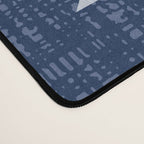 Southwestern Pattern 128 Indigo Blue Desk Mat Gallery Image 4