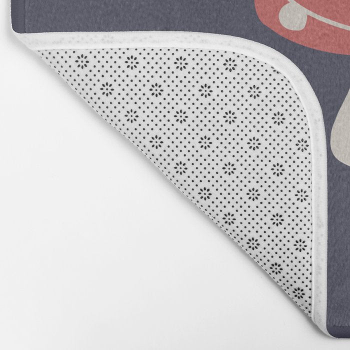 Cat and Plant 48: Cat Mushroom Bath Mat Gallery Image 2