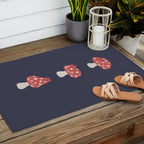 Cat and Plant 48: Cat Mushroom Outdoor Rug Gallery Image 2