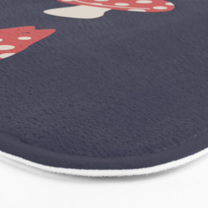 Cat and Plant 48: Cat Mushroom Bath Mat Gallery Image 3