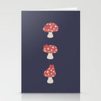 Cat and Plant 48: Cat Mushroom Stationery Card Gallery Image 2