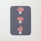 Cat and Plant 48: Cat Mushroom Bath Mat Gallery Image 1