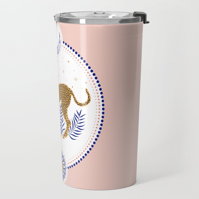 Wild Cheetah and the Moon 2 Travel Mug Gallery Image 2