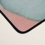 Blush Feathers, Soft Watercolor Pastel Petals, Bohemian Eclectic Minimal Painting Pink Blue Desk Mat Gallery Image 4