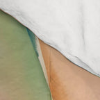 Blush Feathers, Soft Watercolor Pastel Petals, Bohemian Eclectic Minimal Painting Pink Blue Comforter Gallery Image 4