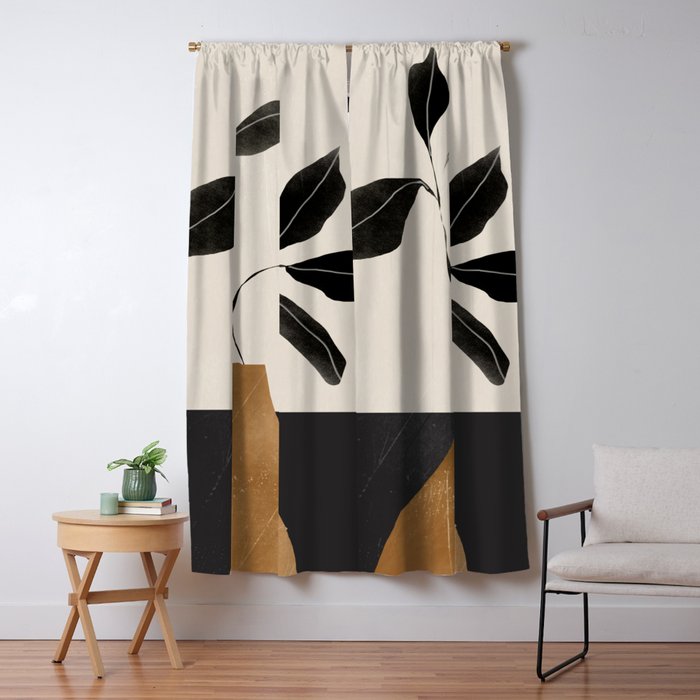 minimal plant 6/2 Window Curtain Gallery Image 5
