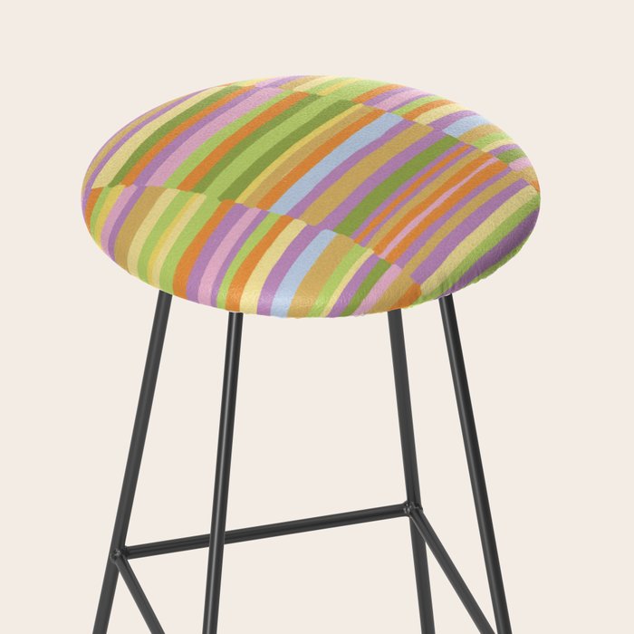 Summertime striped pattern Stool Gallery Image 2