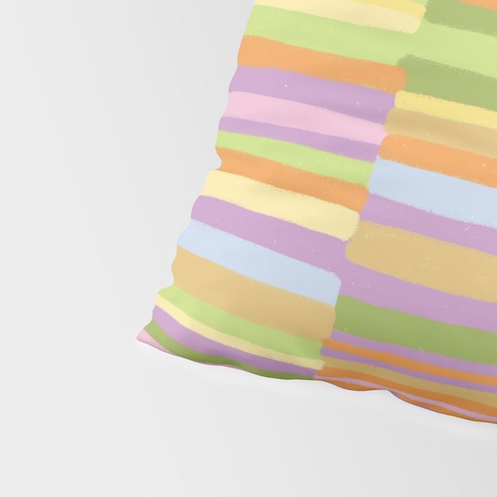 Summertime striped pattern Pillow Sham Gallery Image 4