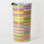 Summertime striped pattern Travel Mug Gallery Image 3
