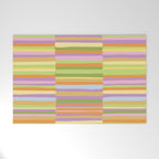 Summertime striped pattern Welcome Mat Gallery Image 1