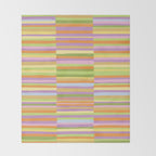 Summertime striped pattern Throw Blanket Gallery Image 2