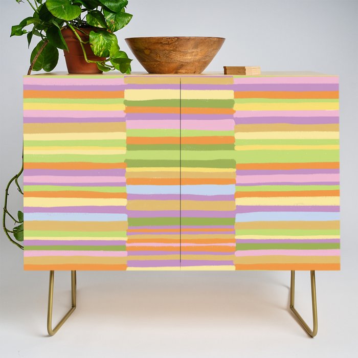 Summertime striped pattern Credenza Gallery Image 1