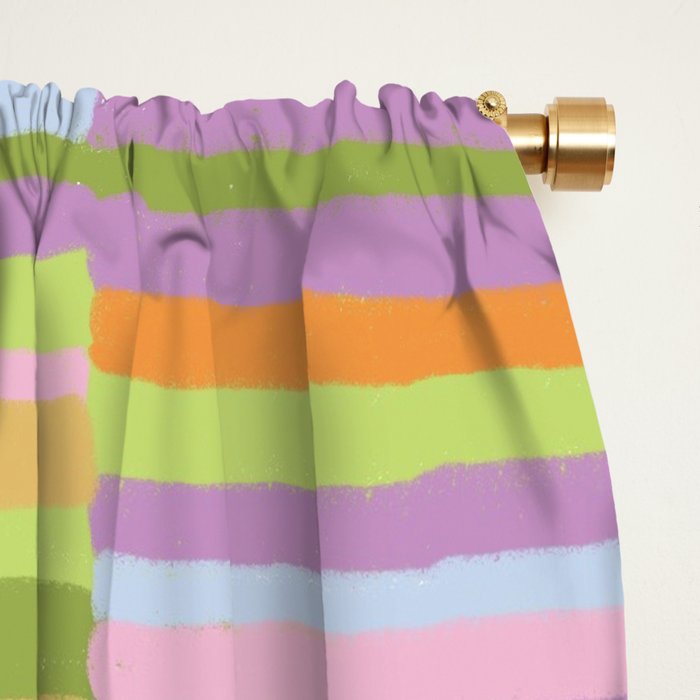 Summertime striped pattern Window Curtain Gallery Image 2