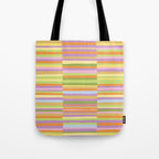 Summertime striped pattern Tote Bag Gallery Image 1