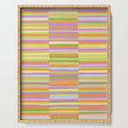 Summertime striped pattern Serving Tray Gallery Image 1