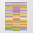 Summertime striped pattern Poster Gallery Image 4