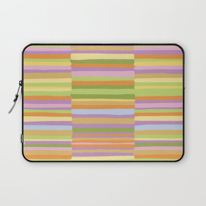 Summertime striped pattern Laptop Sleeve Gallery Image 1