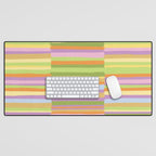 Summertime striped pattern Desk Mat Gallery Image 1