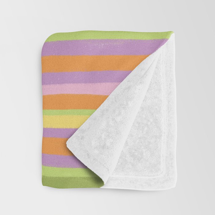 Summertime striped pattern Throw Blanket Gallery Image 3