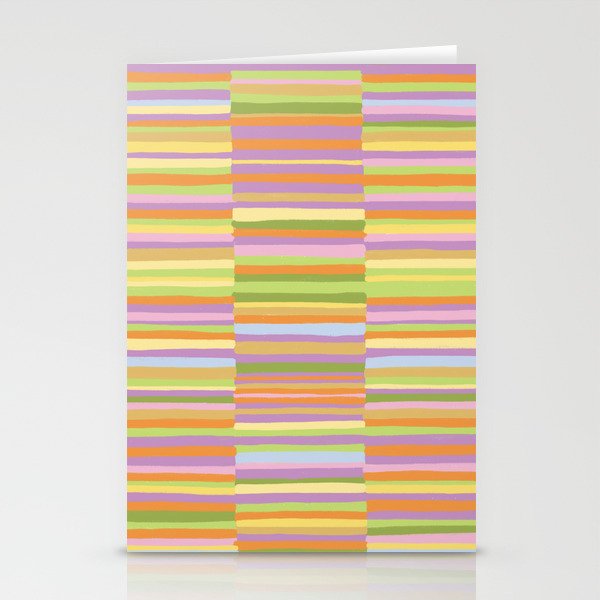 Summertime striped pattern Stationery Card Gallery Image 1