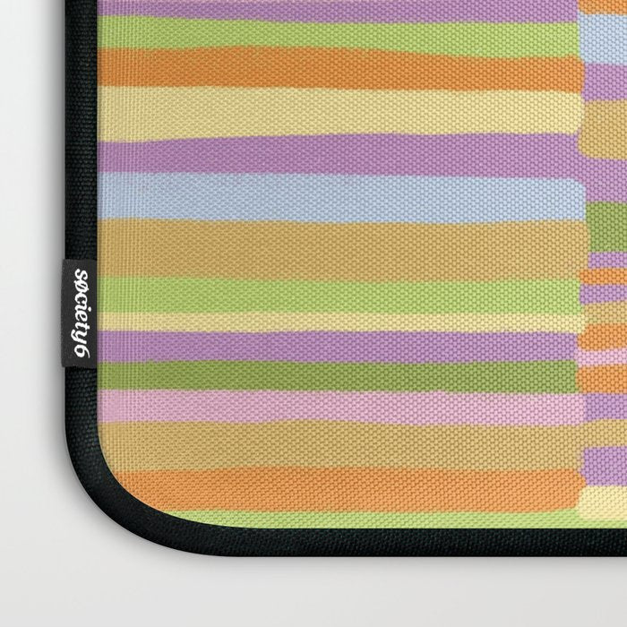 Summertime striped pattern Laptop Sleeve Gallery Image 3