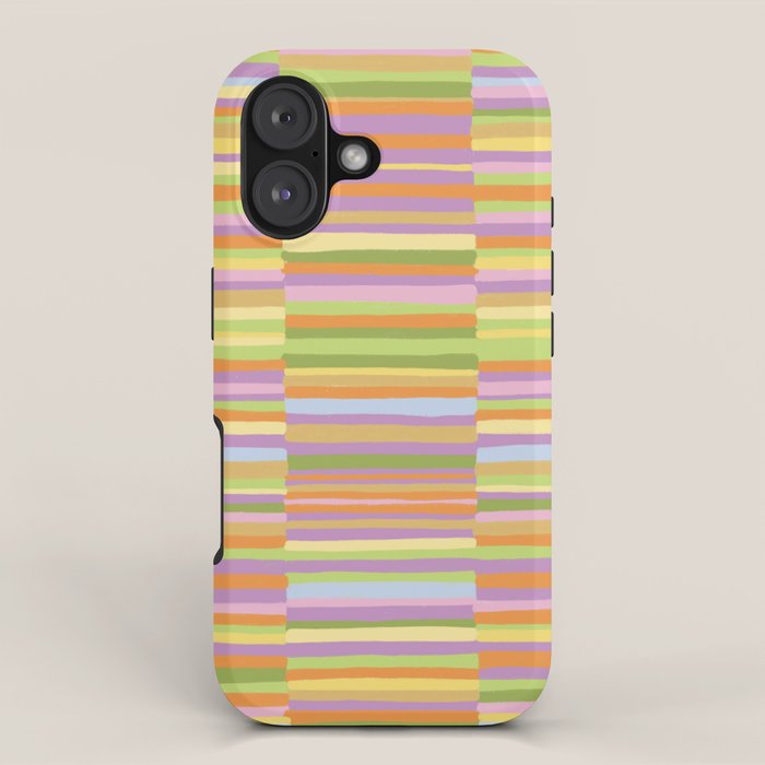 Summertime striped pattern iPhone Case Gallery Image 1
