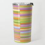 Summertime striped pattern Travel Mug Gallery Image 2
