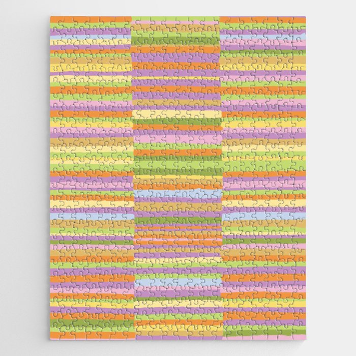 Summertime striped pattern Jigsaw Puzzle Gallery Image 1