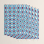 Modern quilt - blue Wrapping Paper Gallery Image 3
