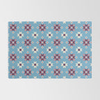 Modern quilt - blue Rug Gallery Image 2